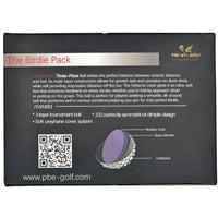 PBE Golf packaging with product details and branding